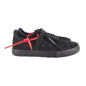 Off-White c/o Virgil Abloh Low Vulcanized Sneakers 12 EU 46 Mens Black
